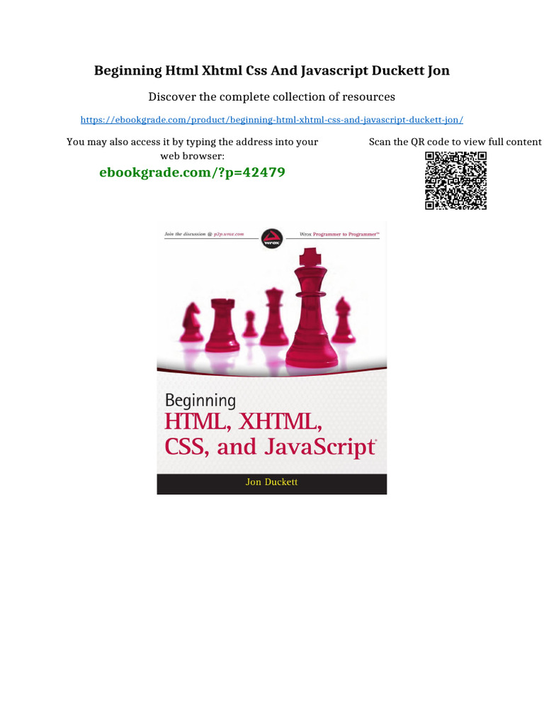 Beginning HTML XHTML CSS and JavaScript Duckett Jon Available Any ...