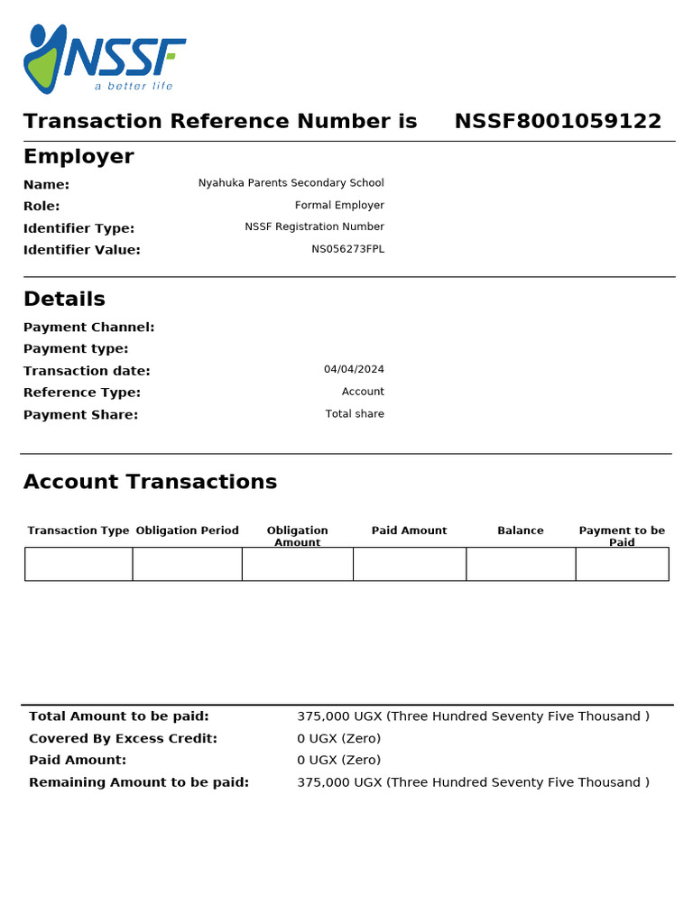 NSSF Reference | PDF
