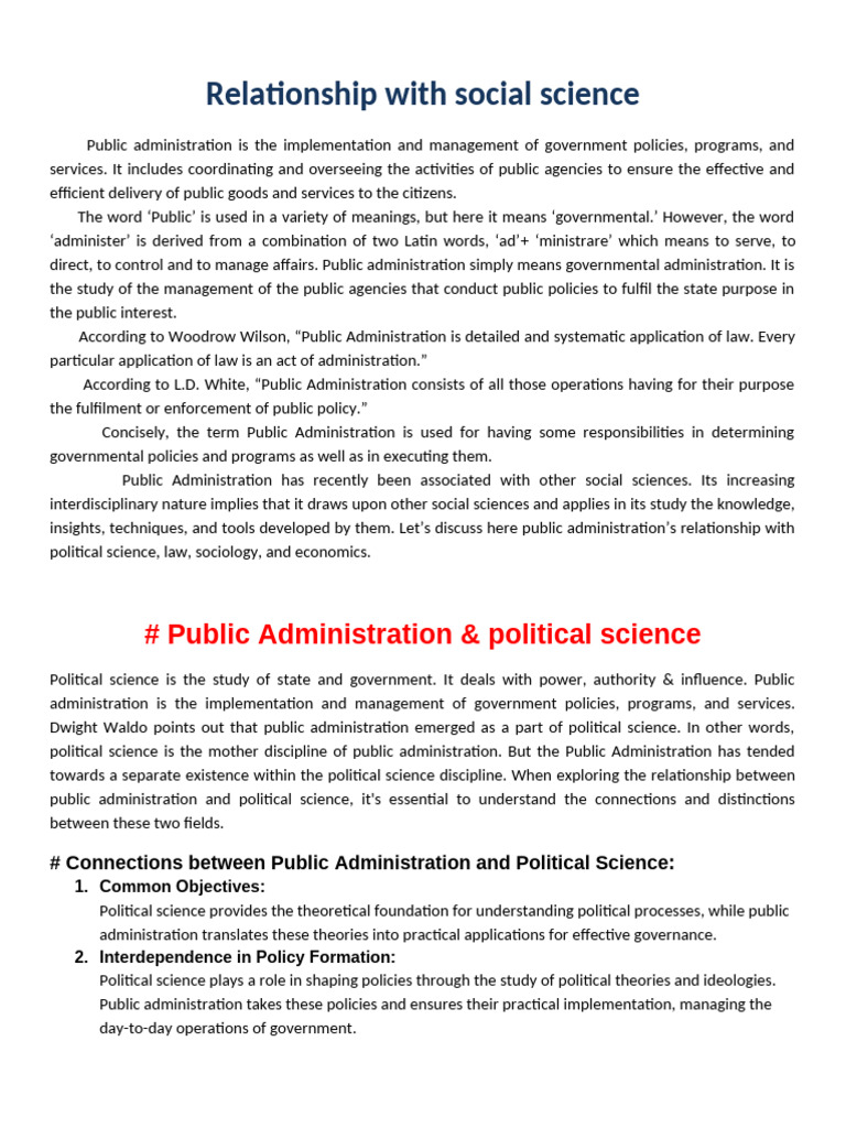 Pa 1101 | PDF | Sociology | Public Administration