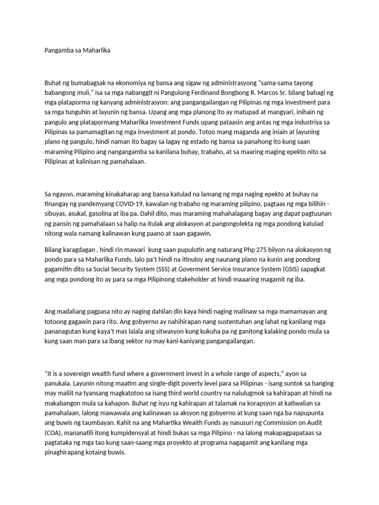 Pangamba Sa Mah-WPS Office | PDF