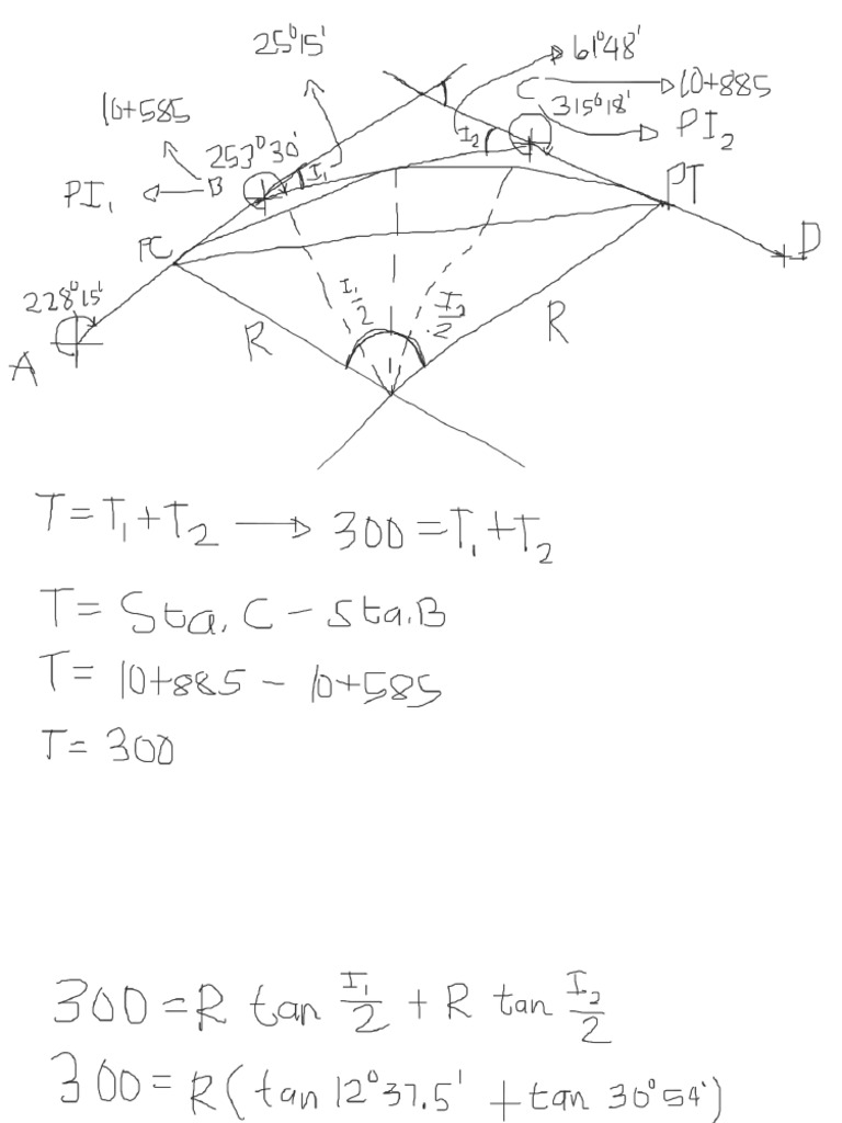 Simple Compound Reverse Curves | PDF