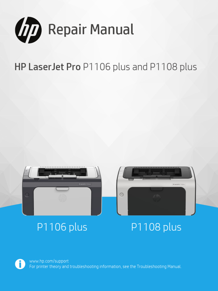 HP LaserJet Pro P1106 Plus and P1108 Plus | PDF