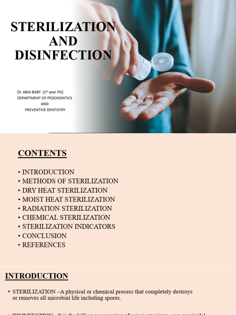 Sterilisation and Disinfection | PDF | Sterilization (Microbiology ...