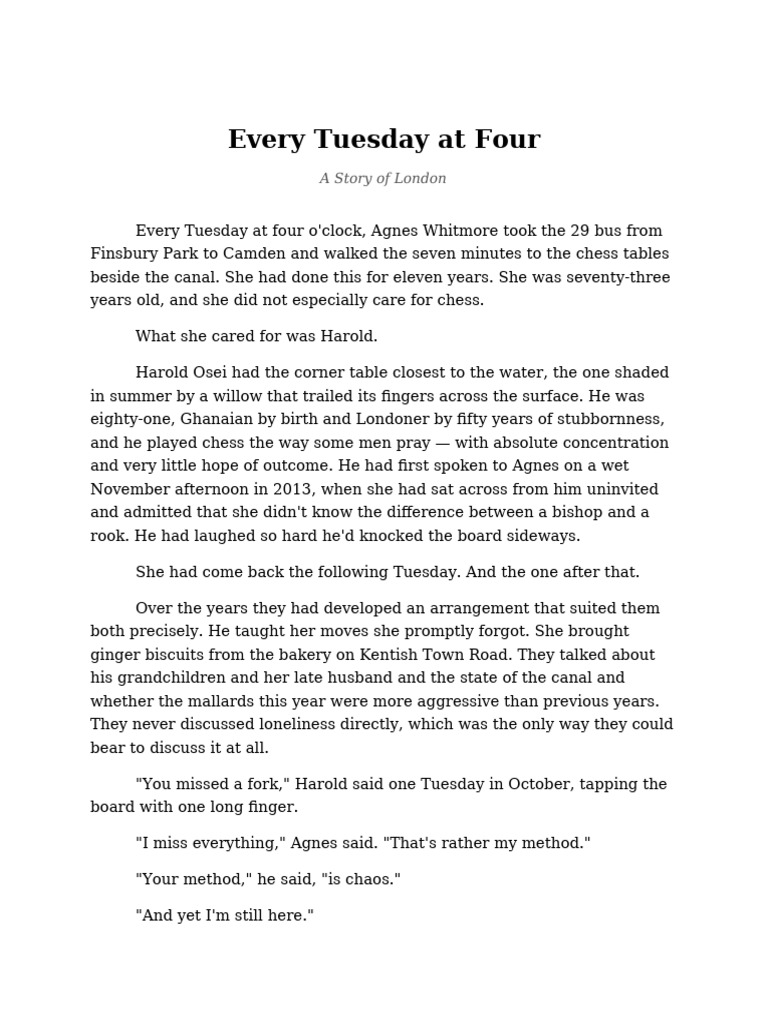 Every Tuesday at Four | PDF