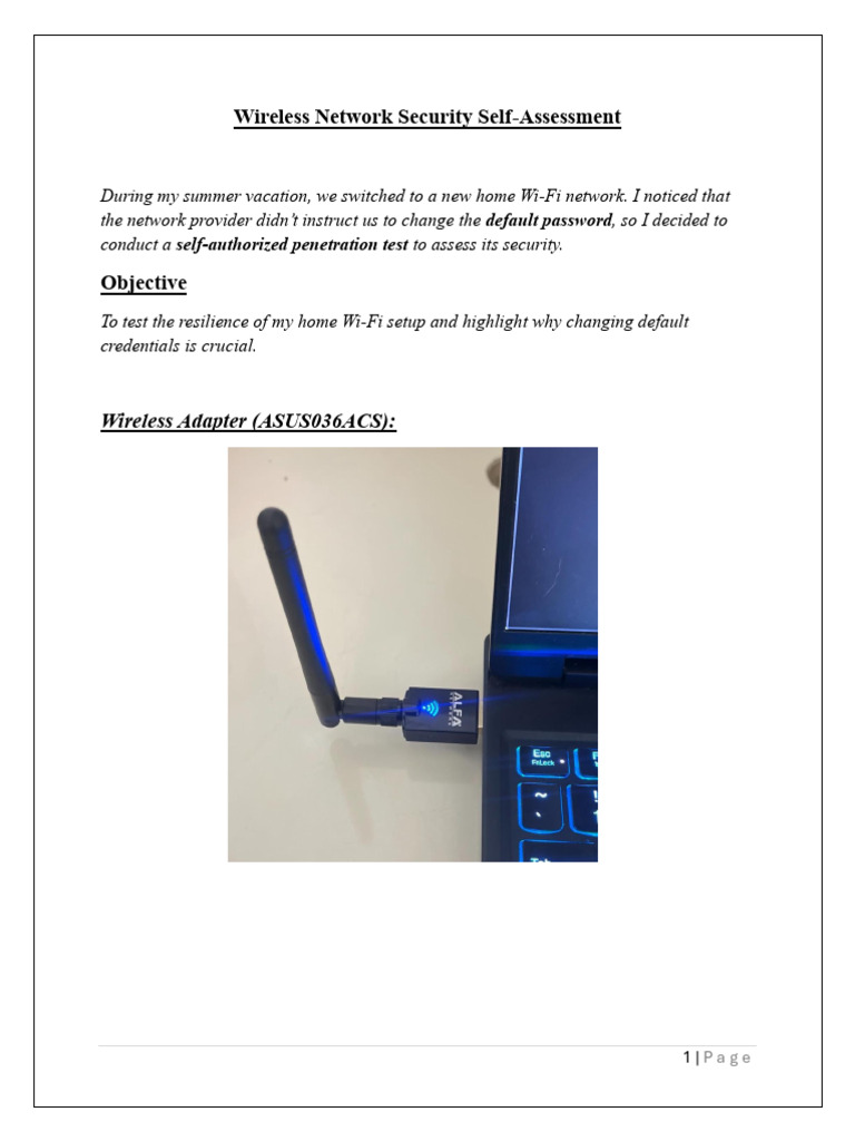 Home Network Security Assessment | PDF | Wi Fi | Computer Networking