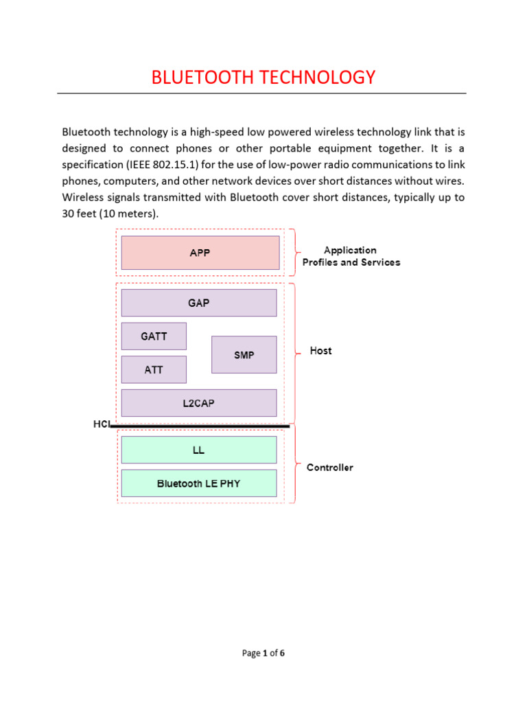 Bluetooth Technology | PDF | Bluetooth | Radio