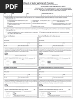 PA MV-13ST Affidavit of Gift Form | PDF | Sales Taxes In The United ...