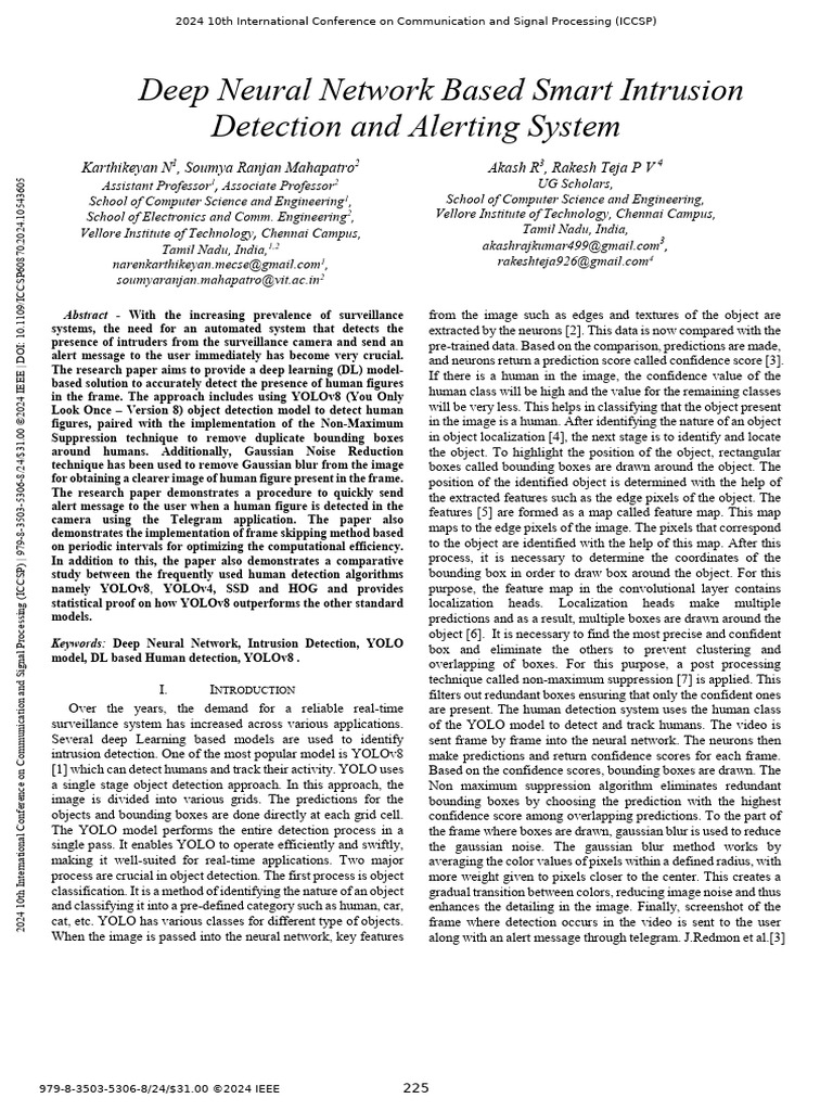 Deep Neural Network Based Smart Intrusion Detection and Alerting System ...