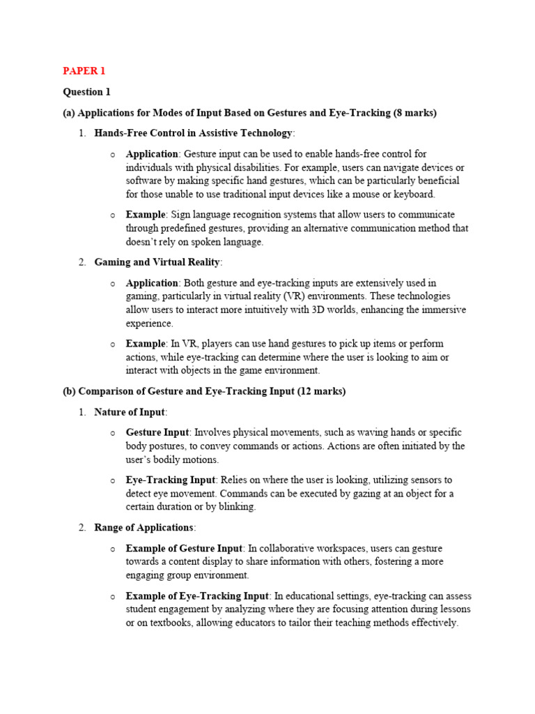 Computer Engineering Level 5 Unit 1 Answers | PDF | Usability ...