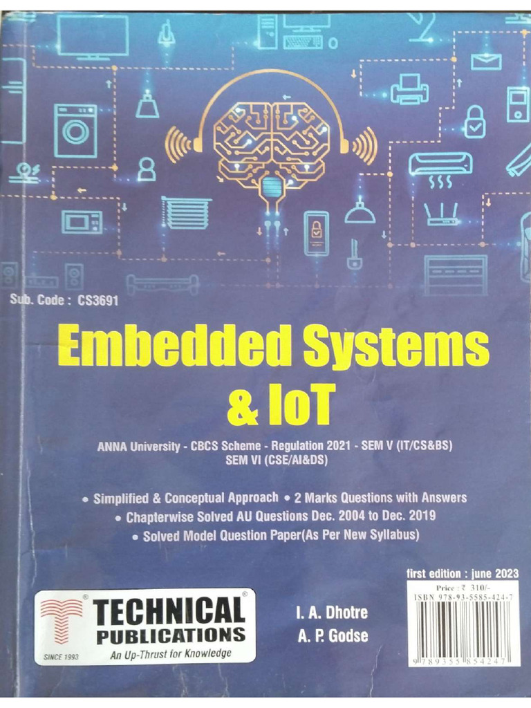CS3691 Embedded Systems and IOT Book | PDF