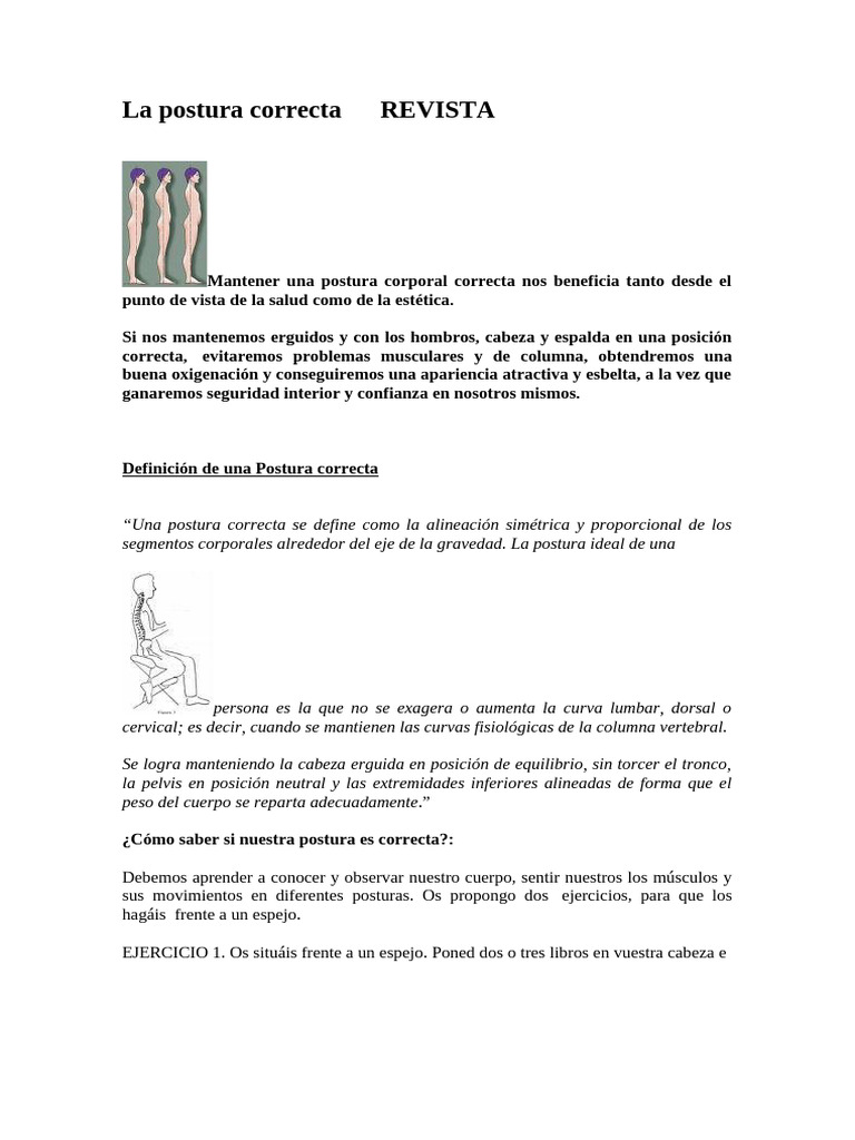 La Postura Correcta REVISTA | PDF
