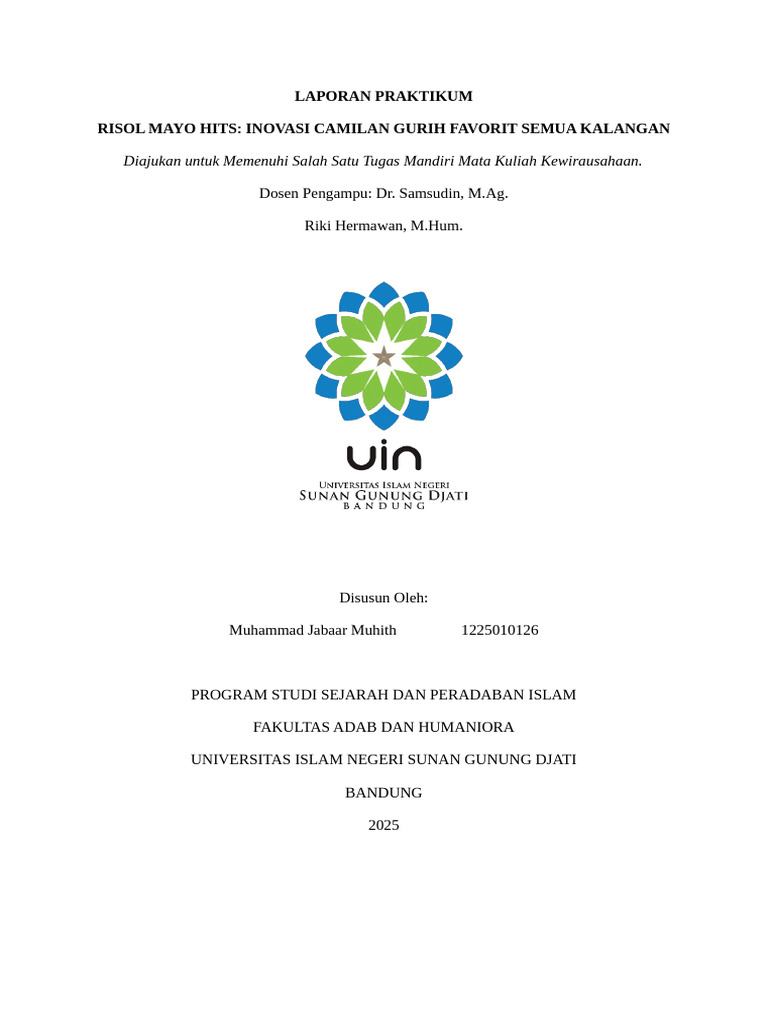 Muhammad Jabaar Muhith 1225010126 KWU | PDF