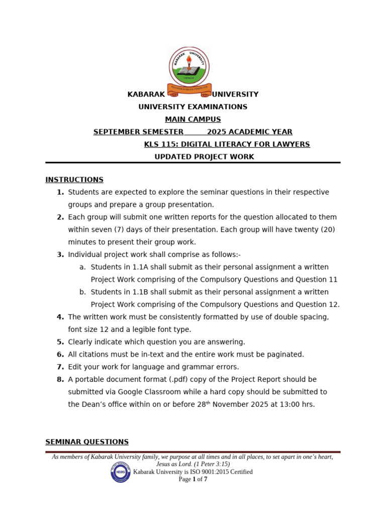Digital Literacy Updated Project Work 2025 | PDF | Intelligence ...