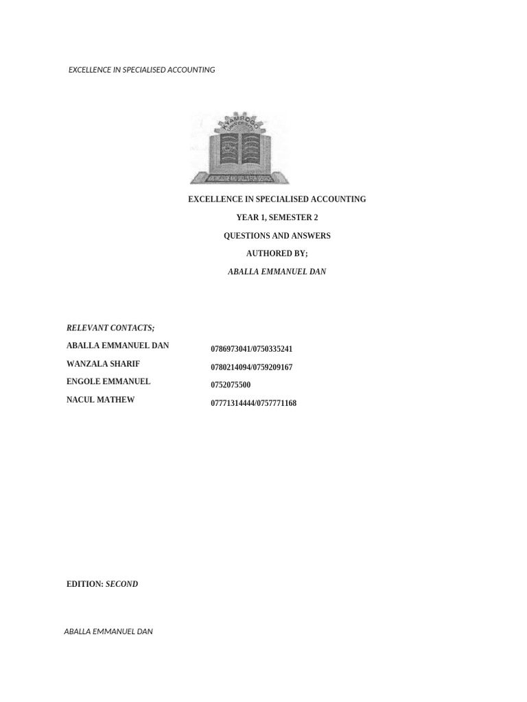 Ku Document Word | PDF | Expense | Bad Debt