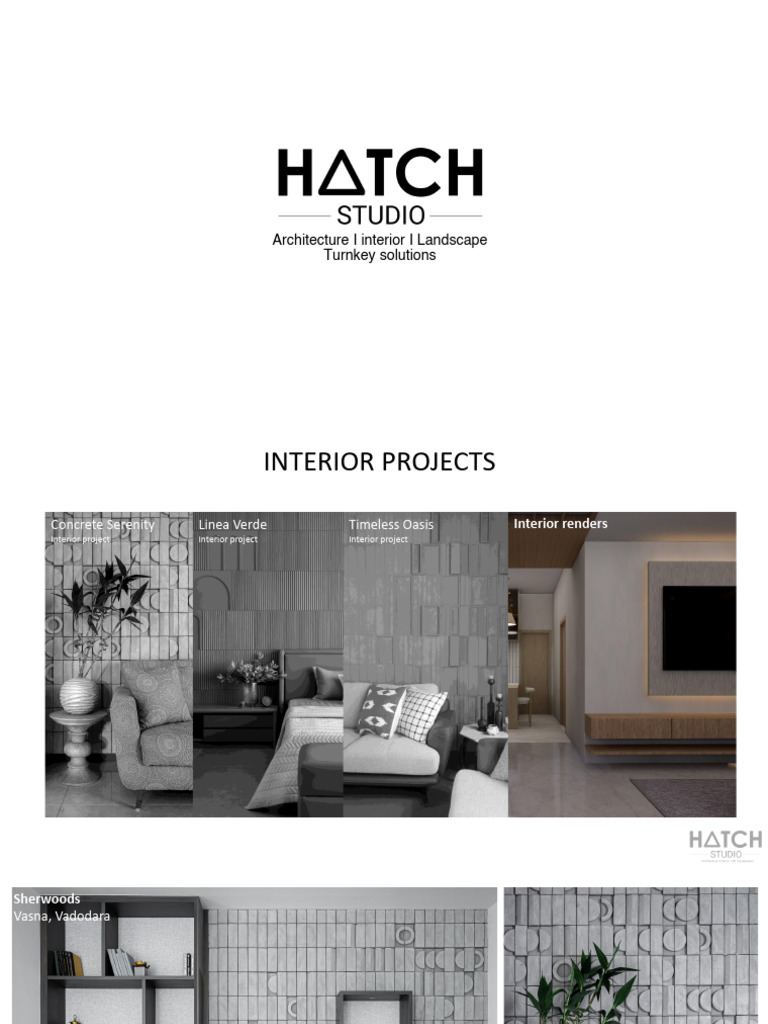 Design Portfolio Hatch Studio | PDF