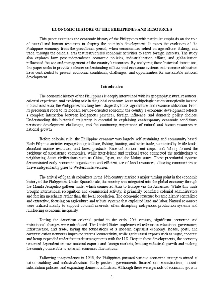 Economic Development | PDF | Philippines | Economic Growth