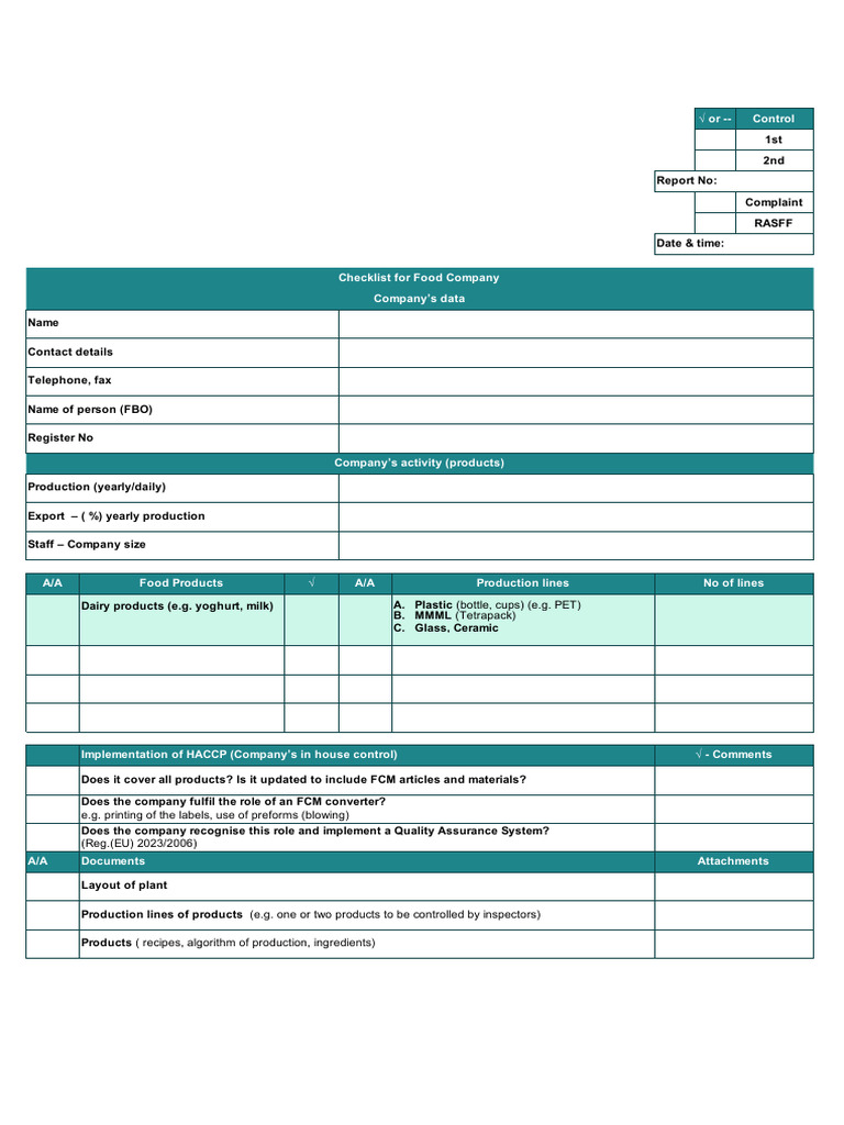 Check List - FBO - 2024 - Update | PDF