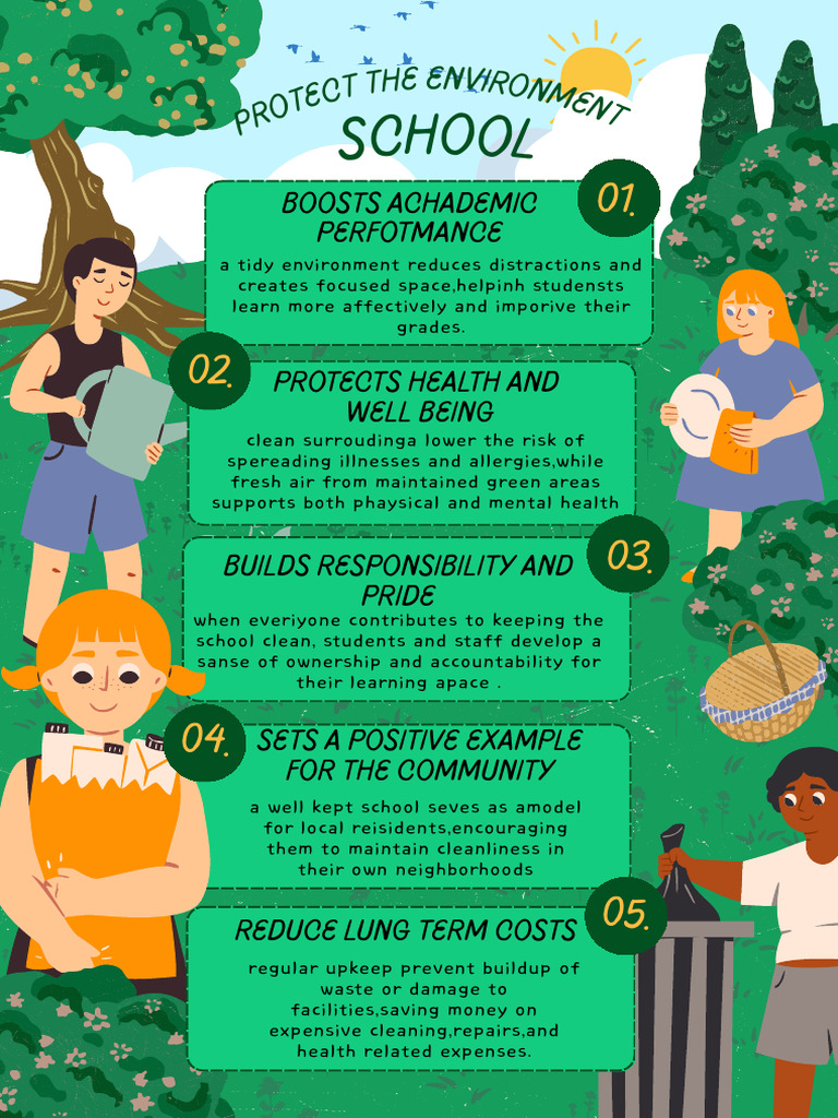 Hijau Ilustrasi Mari Menjaga Lingkungan Poster | PDF