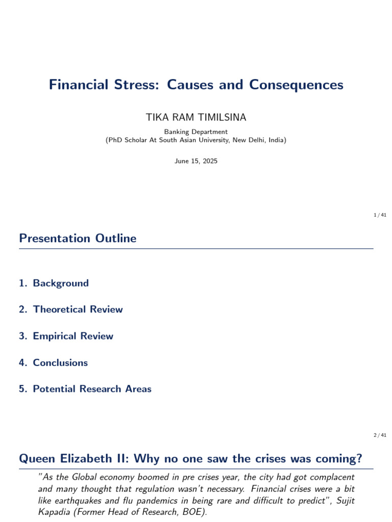 Financial Crises Causes and Consequences | PDF | Bank Run | Financial ...