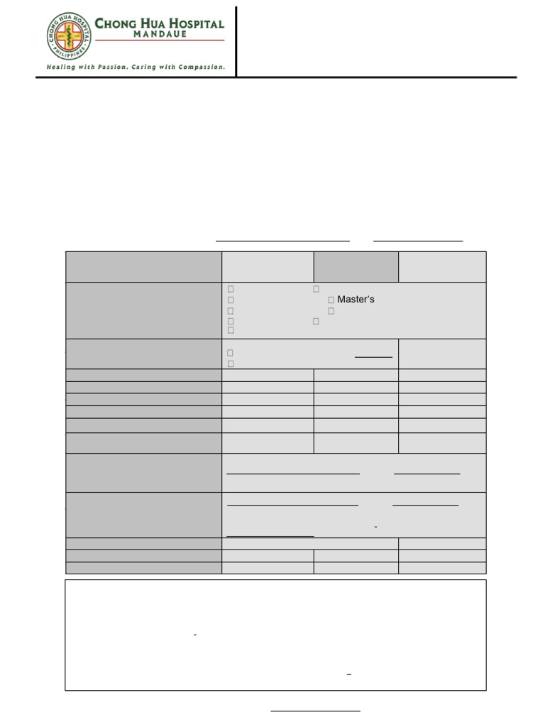 Credential Verification Form Clinical | PDF | Credential