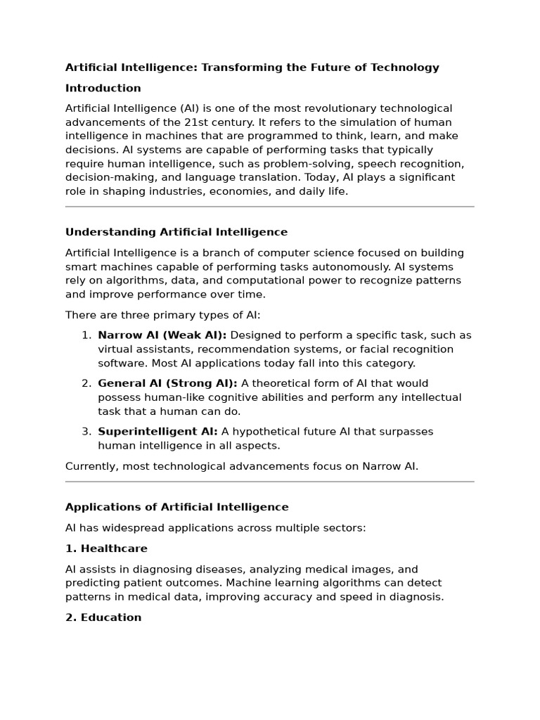 Artificial Intelligence | PDF | Artificial Intelligence | Intelligence ...