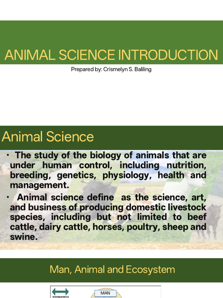 Introduction To Animal Science | PDF | Poultry | Cattle