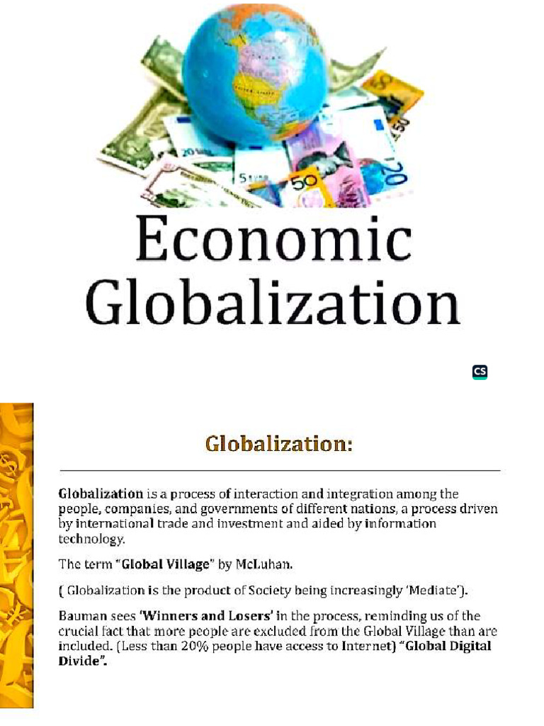 Economic Globalization | PDF