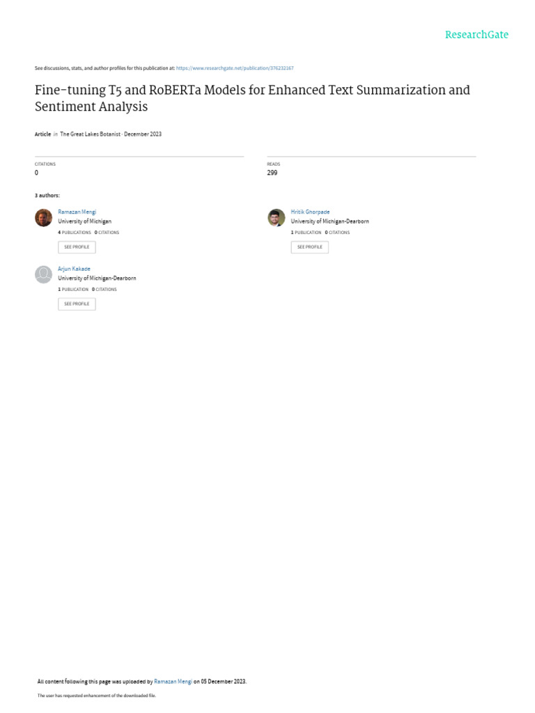 Fine-Tuning T5 and Roberta Models For Enhanced Text Summarization and ...