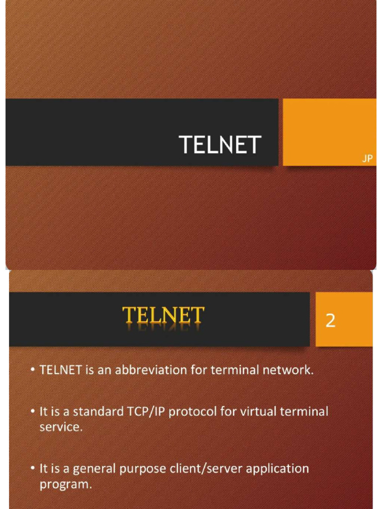 Telnet | PDF