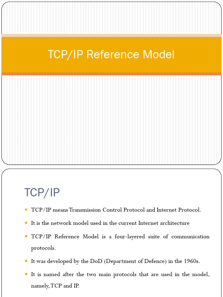 TCP I Preference Model | PDF | Internet Protocol Suite | Internet Protocols