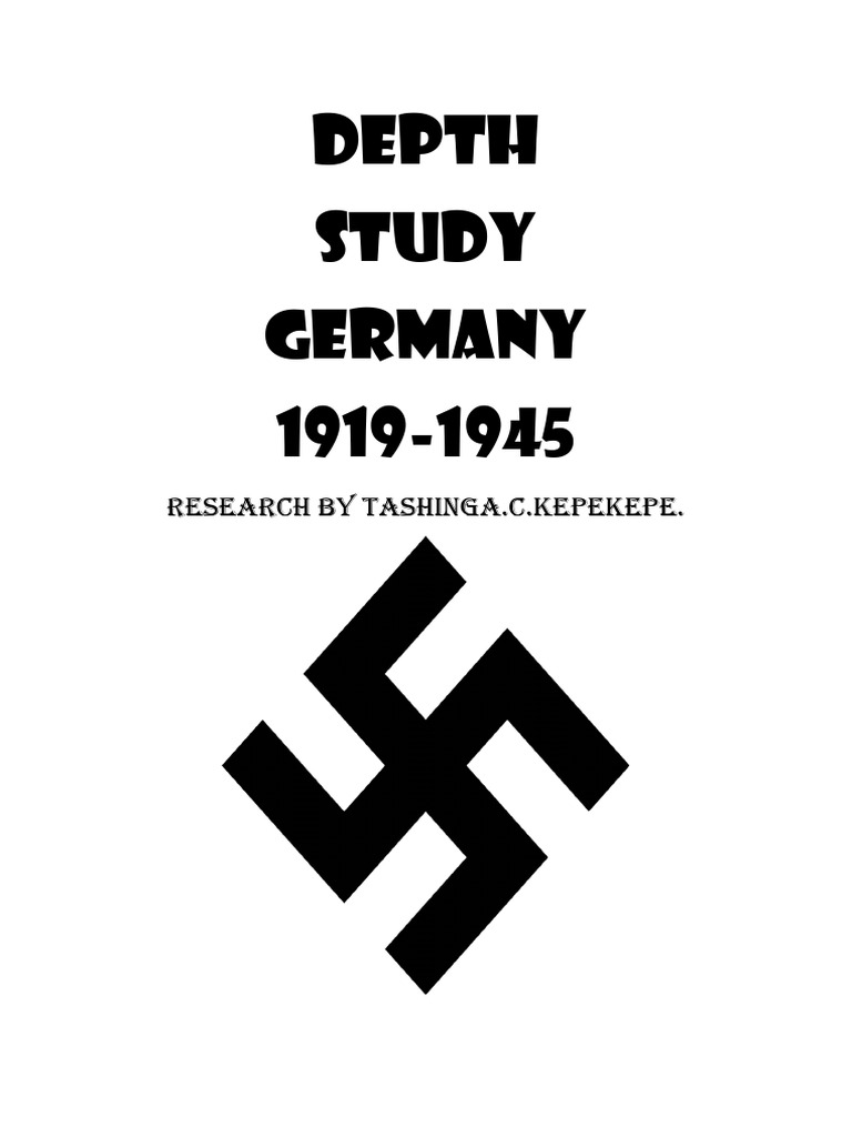 Sir Munyaka-Germany Depth Study | PDF | Nazi Germany | Weimar Republic