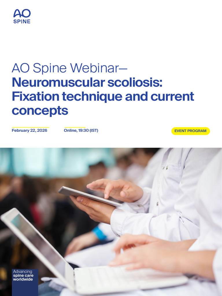 Program Book - AO Spine Webinar-Neuromuscular Scoliosis | PDF ...