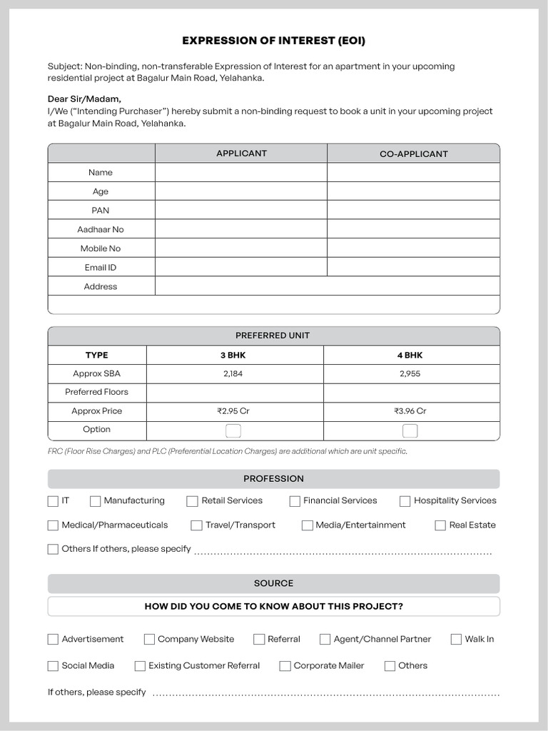 EOI Form - Yelahanka | PDF | Justice | Crime & Violence