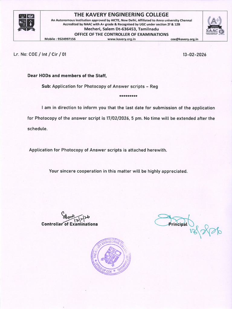 Photocopy Circular Nov Dec 2025 | PDF