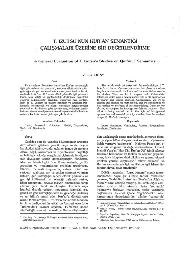 Kuran Semantiği | PDF