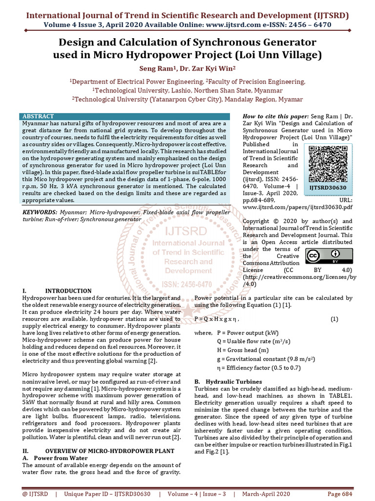 143 Design and Calculation of Synchronous Generator Used in Micro ...