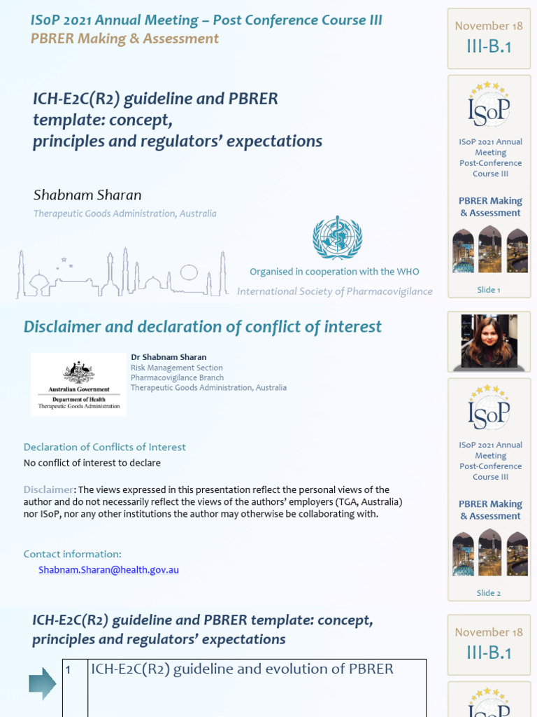 Presentation Ich E2c r2 Guideline and Pbrer Template | PDF | Clinical ...