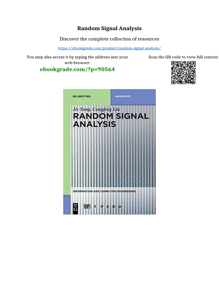 Random Signal Analysis Digital Download | PDF | Baruch Spinoza | Revelation