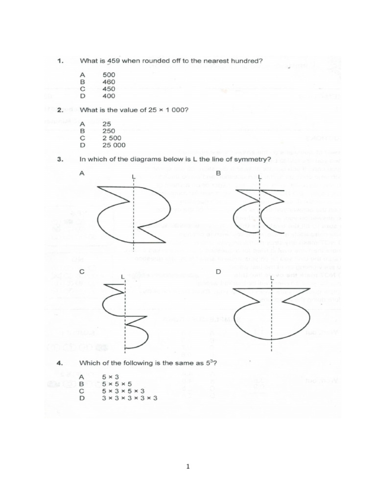 Psle Maths 2016 | PDF