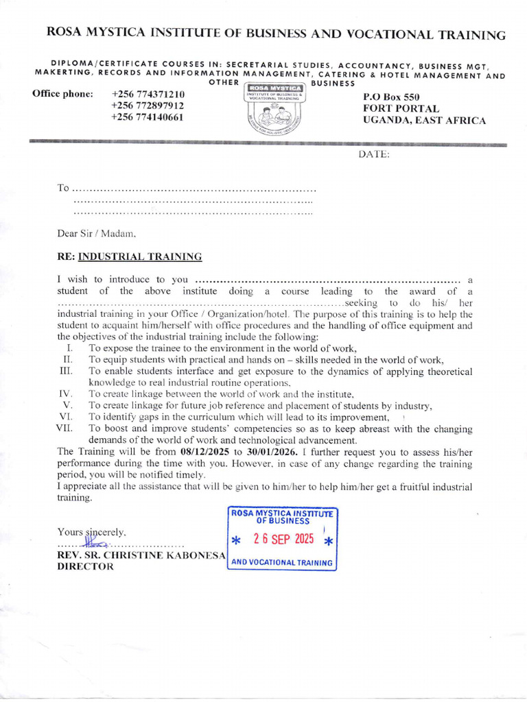 Introductory Letter | PDF