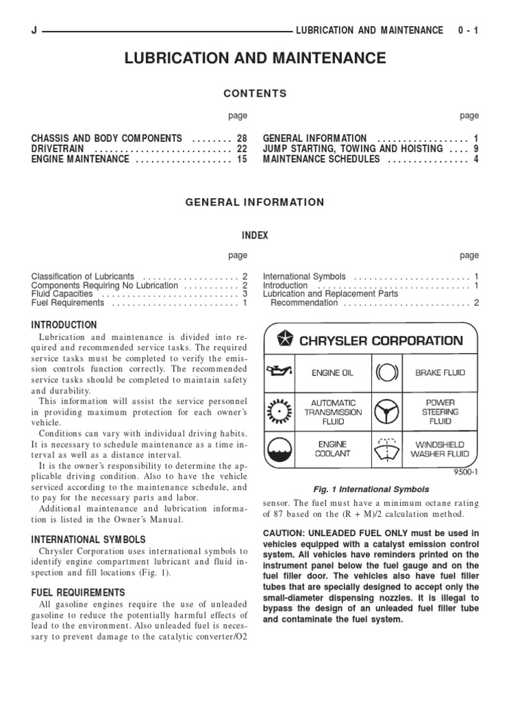 Club Car Parts List Manual Jeep 1995 YJ XJ Lubrication and Maintenance |  Motor Oil | Gasoline