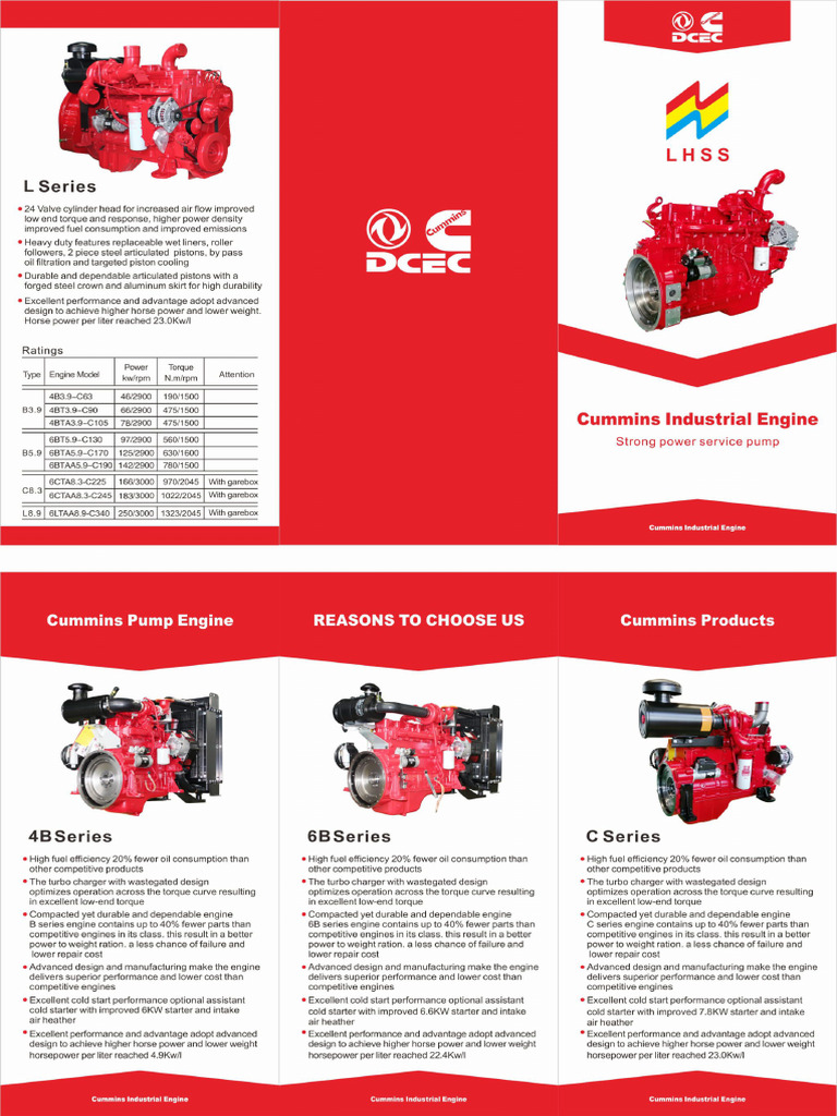 Brosur Engine Diesel Cummins | PDF