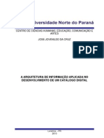 Caderno Fase II - A Arquitetura Da Informação Aplicada No Desenvolvimento De Um Catálogo Digital