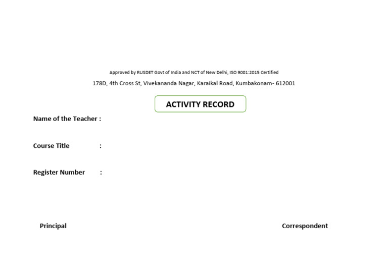 Record Front Page | PDF