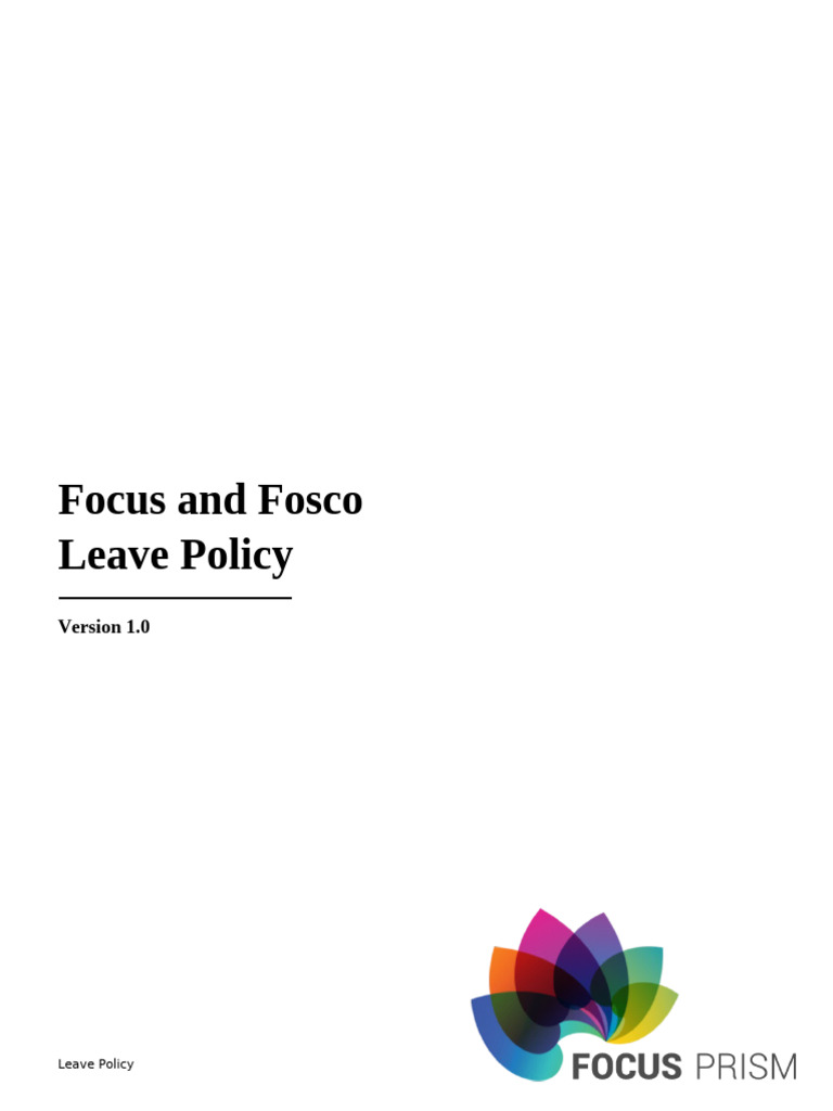 5.focus and Fosco Leave Policy | PDF | Sick Leave | Parental Leave