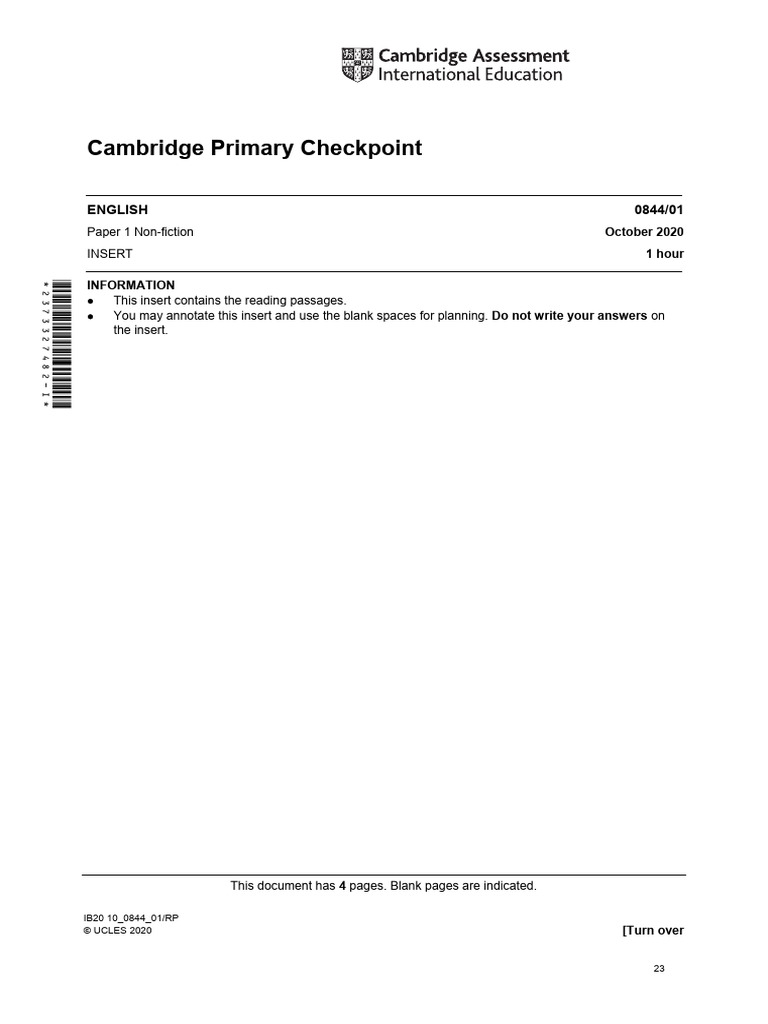 CPC English 2020 October - Paper 1 | PDF | Sleep
