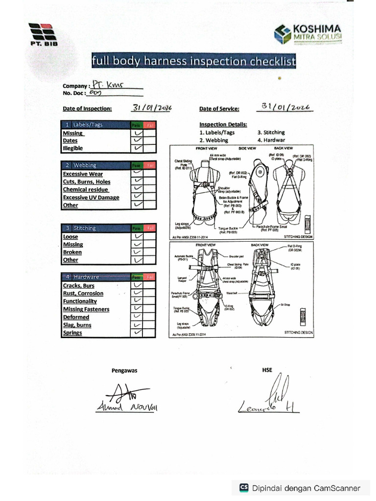 Form Bodyharnesst | PDF