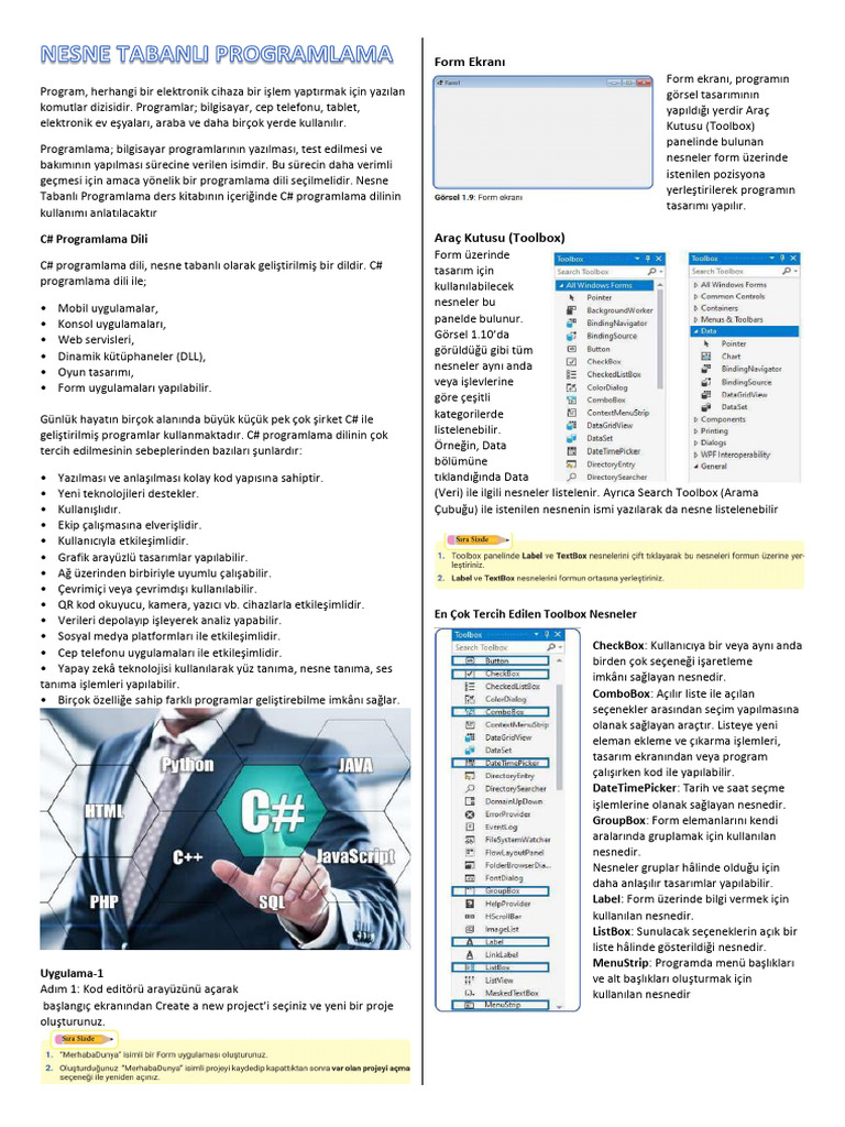 NESNE TABANLI PROGRAMLAMA Calisma Kagidi | PDF