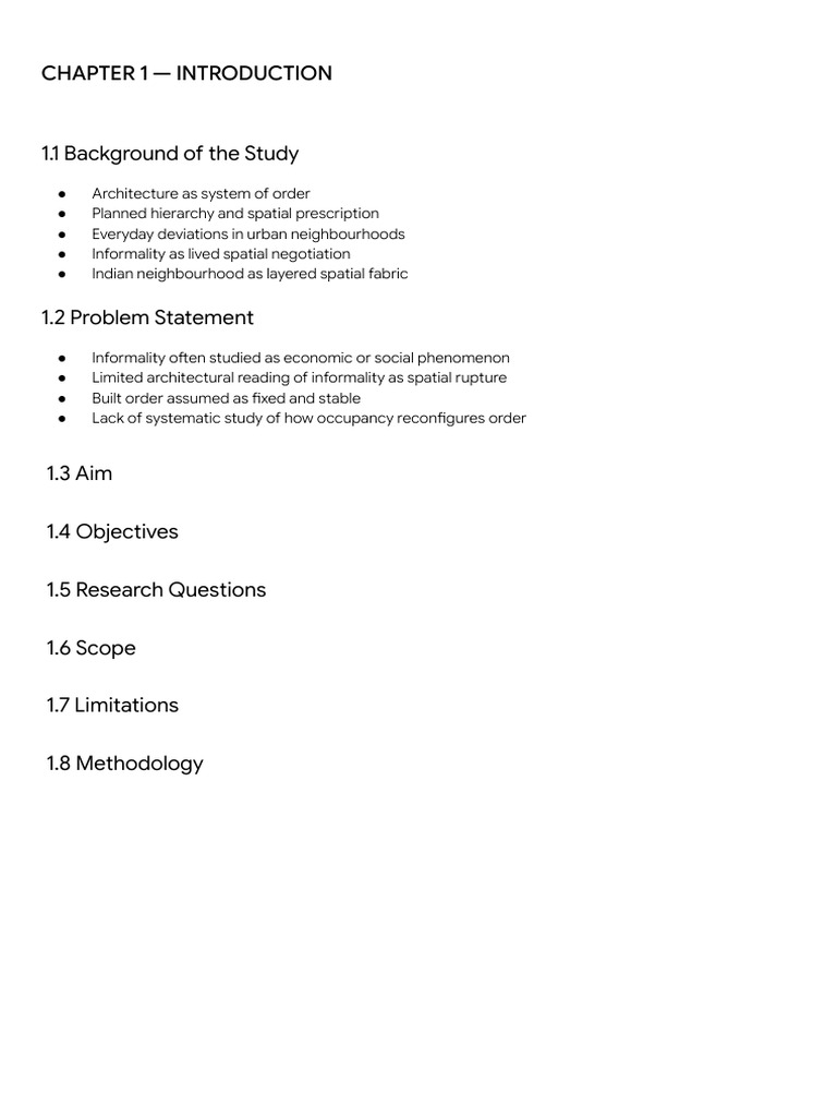 Thesis Structure | PDF
