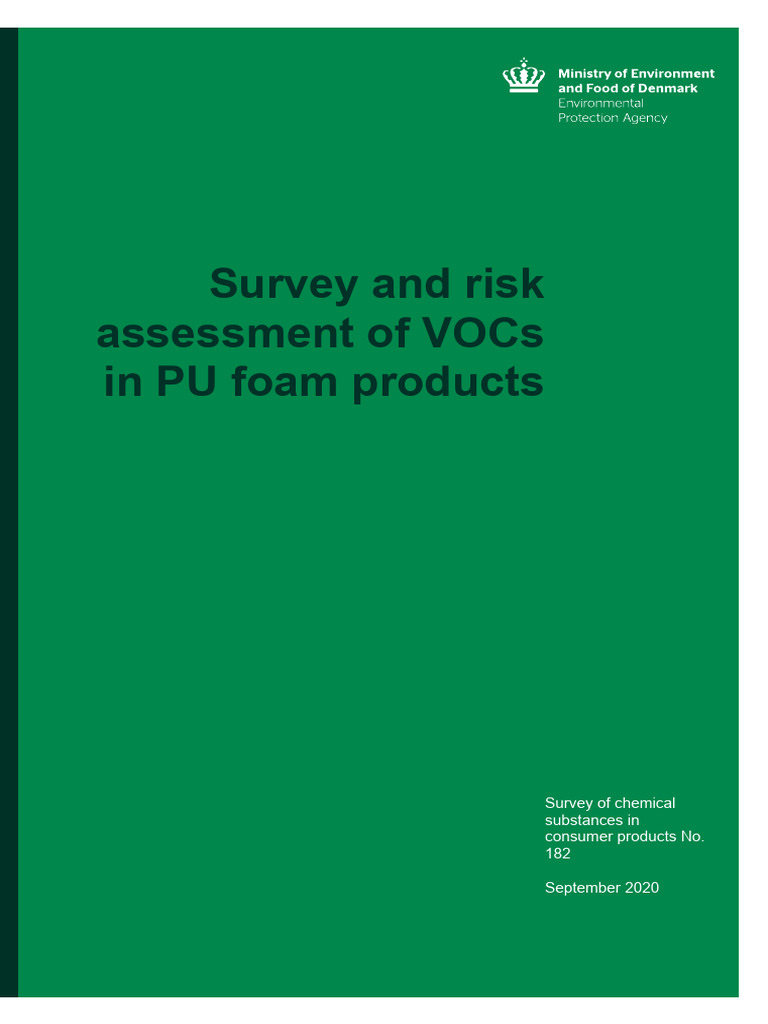 Survey and Risk Assessment of Vocs in Pu Foam Products | PDF | Volatile ...